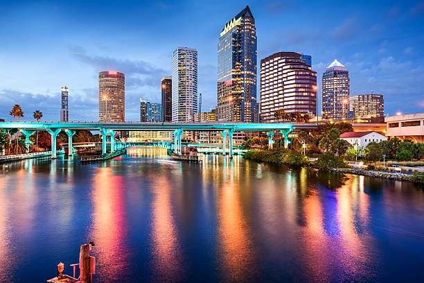 Downtown Tampa skyline over the Hillsborough River
