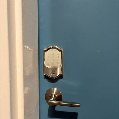 Smart lock lever installation